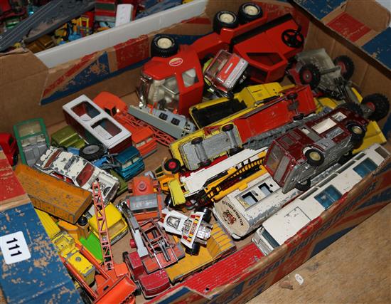 Mixed Corgi & Matchbox vehicles